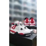 Classy Nike Air Jordan Retro 4 Red Shoes For Men (SHH07792)