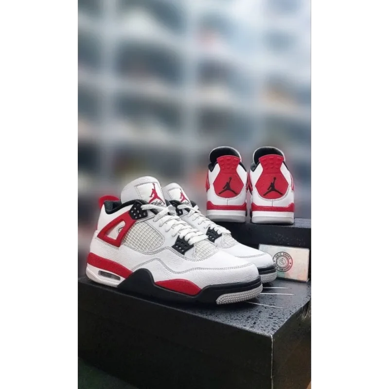 Classy Nike Air Jordan Retro 4 Red Shoes For Men (SHH07792)
