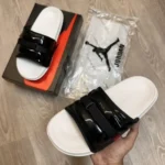 Classy Nike Air Jordan Super Play Black White Slides For Men (BH1021)