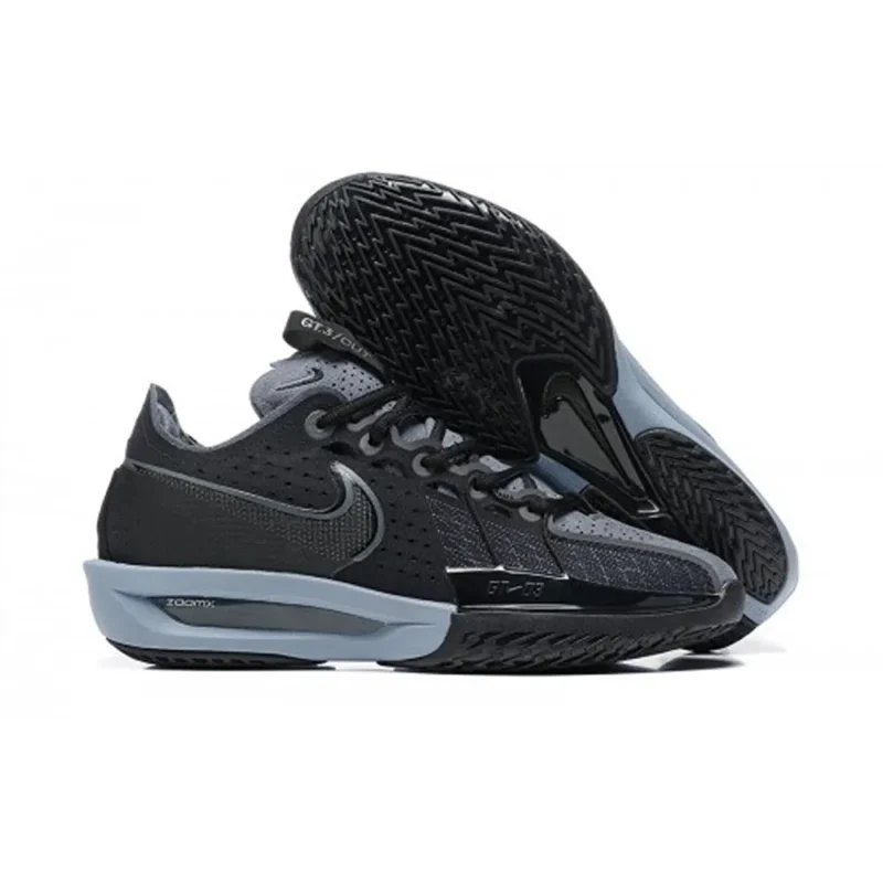 Stylish Nike Zoom Gt Cut 3 Black Grey Shoes For Men (HOF972)