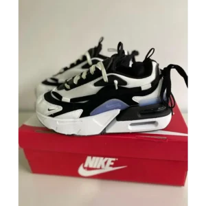 Classy Nike Air Max Furyosa White Black Shoes For Men (SHH07793)
