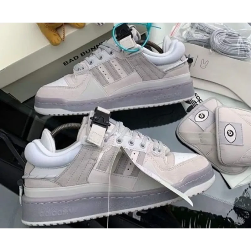 Premium Adidas Bad Bunny Grey Shoes For Men (QT313)