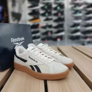 Trendy Reebok Club C Grounds Uk Chalk Black Gum Shoes For Men (SW5698)