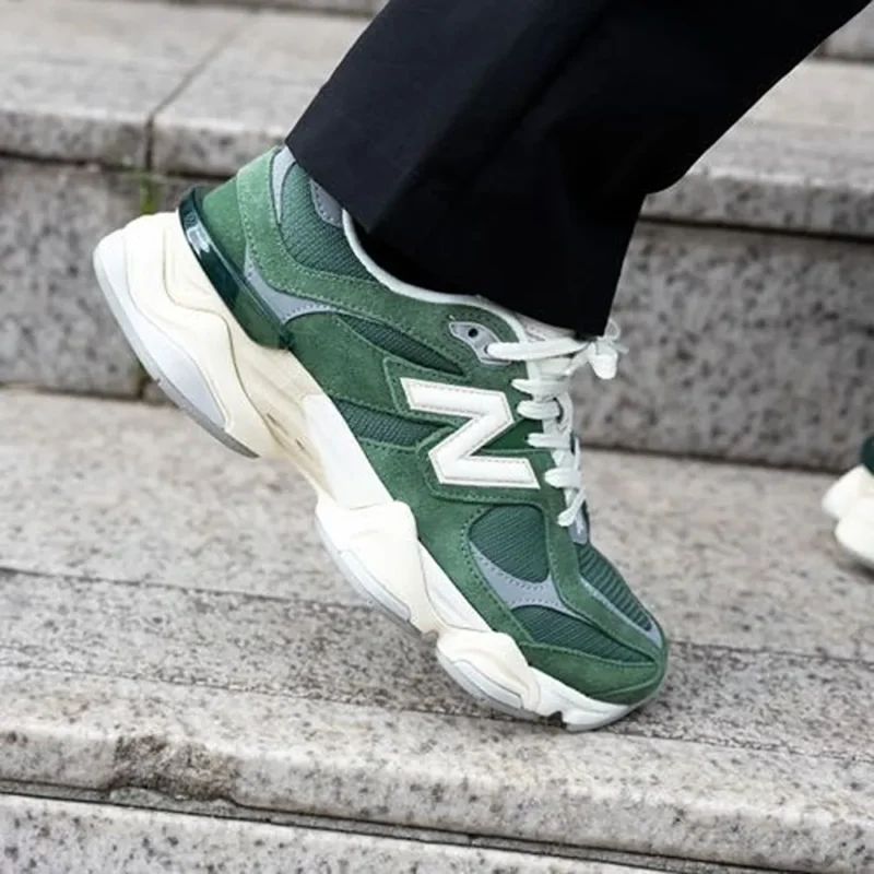 Trendy New Balance 9060 Nori Green Shoes For Men (SHUB733)