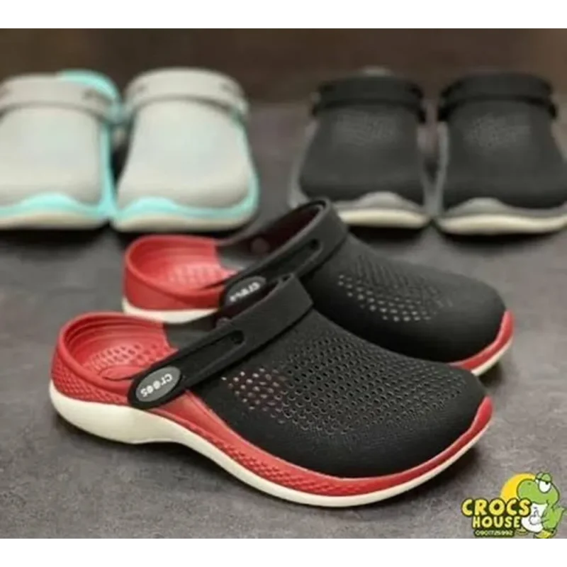 Premium Crocs 360 Lite Ride Black Red Shoes For Men (QT314)