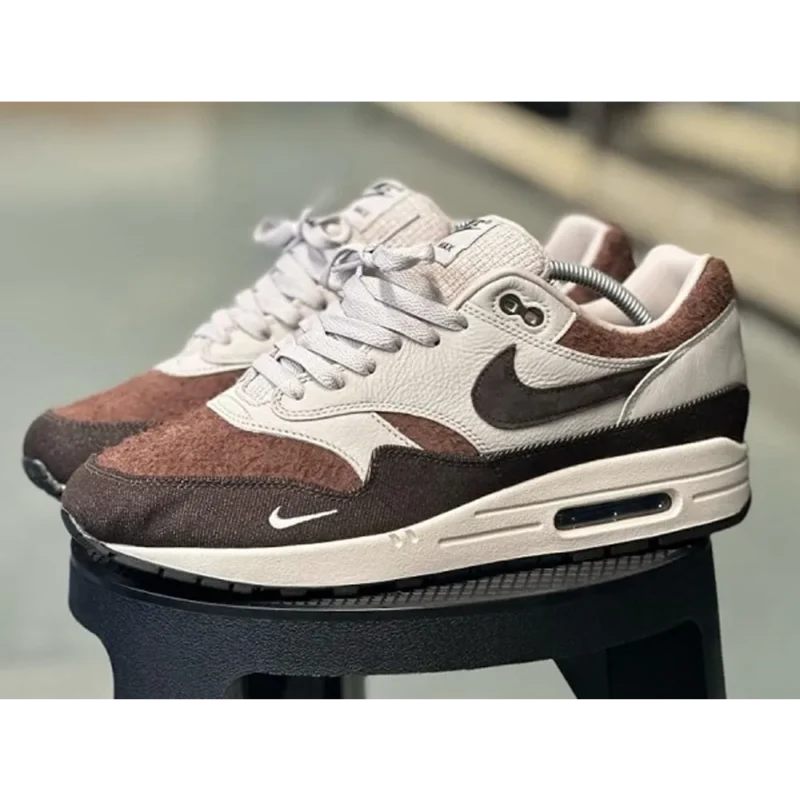 Stylish Nike Air Max 1 Brown Stone Shoes For Men (SW5655)