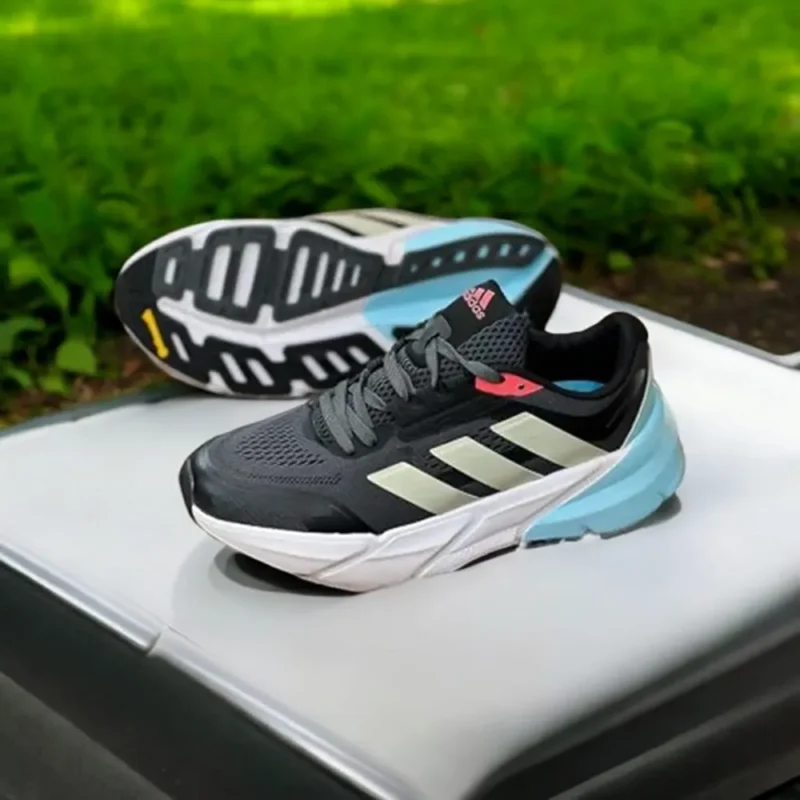 Stylish Adidas Adistar Turbo Black Blue Shoes For Men (SW5650)