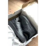 Stylish Nike Air Force 1 Short Black Leather Shoes For Men (SW5641)