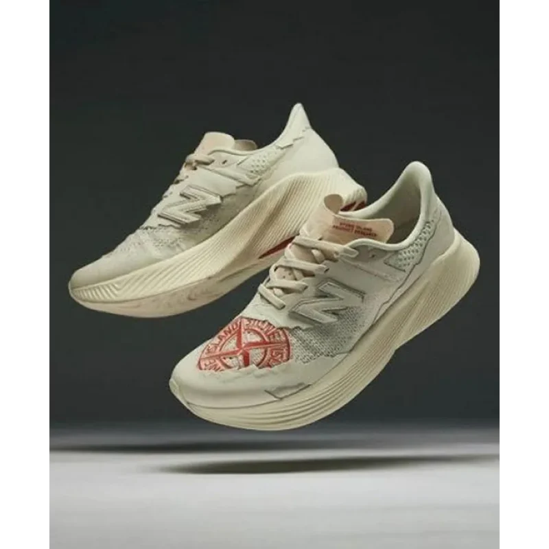 Classy New Balance X Stone Island Elite White Shoes For Men (SOH371)