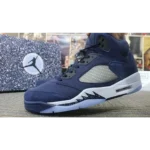 Classy Nike Air Jordan 5 Midnight Navy Shoes For Men (SOH380)