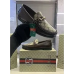 Classy Gucci Loafer Gg 86 Brown For Men (SOH387)