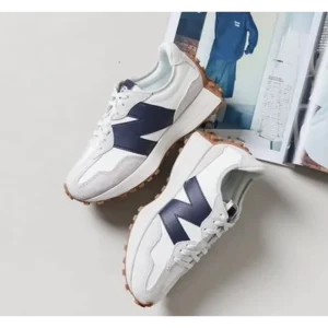 Classy New Balance 327 White Nevy Shoes For Men (SOH397)
