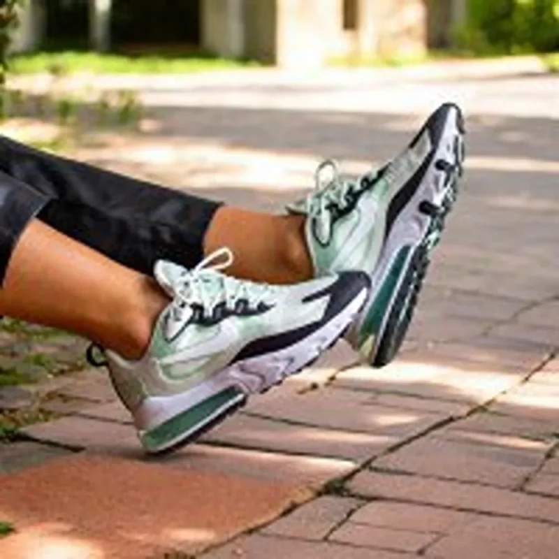 Classy Nike Air Max 270 React Spruce Aura Is White Blue Shoes For Women (SFS1195)