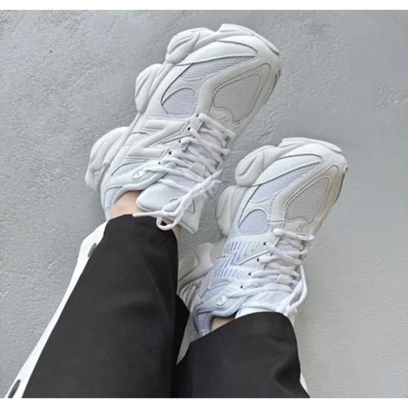 Trendy New Balances 9060 Tripal Unisex Abzorb White Sneakers For Men (TS725)