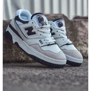 Trendy New Balance 550 Black White Shoes For Men (TS741)