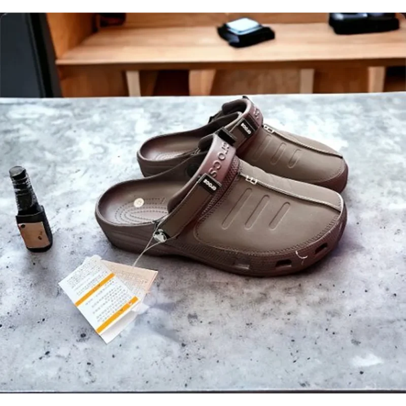 Trendy Crocs Yukoon Cream Brown For Men (TS782)