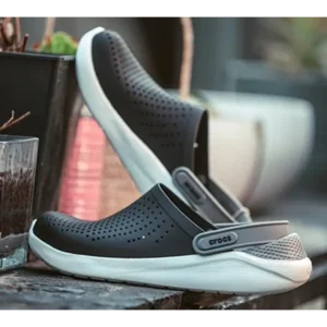 Premium Crocs Lite Ride Black White For Men (TS710)