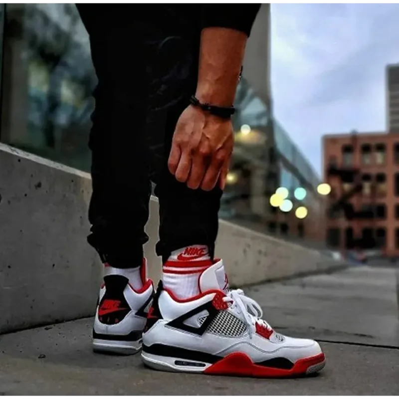 Premium Jordan Retro 4 Fire Red Shoes For Men (SFS1202)