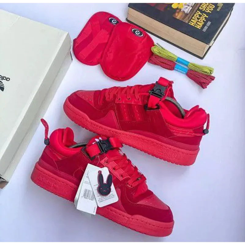 Stylish Adidas Bad Bunny Red Shoes For Men (SP29)