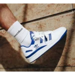 Stylish Adidas Forum 84 Low White Blue Shoes For Men (SP49)