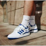 Stylish Adidas Forum 84 Low White Blue Shoes For Men (SP49)