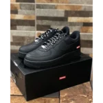 Stylish Nike Airforce 1 Supreme Black Shoes For Men (SP54)