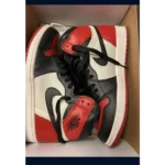 Stylish Nike Air Jordan Retro 1 Bred Toe Shoes For Men (SP59)