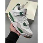 Stylish Nike Air Jordan Retro 4 Pine Green Shoes For Men (SP64)