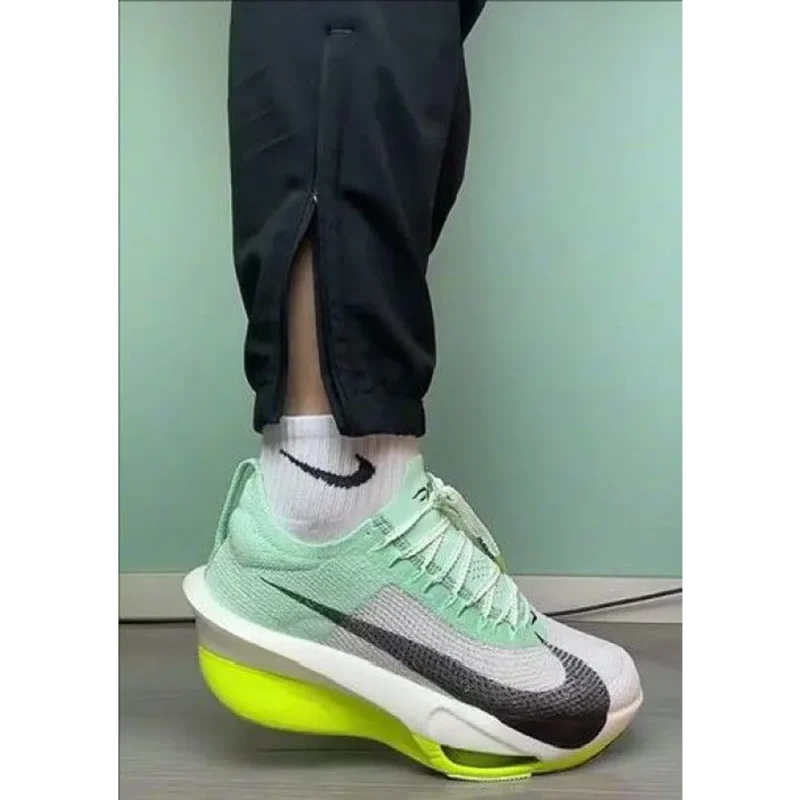 Stylish Nike Air Zoom Alphafly 3 White Green Shoes For Men (SP79)