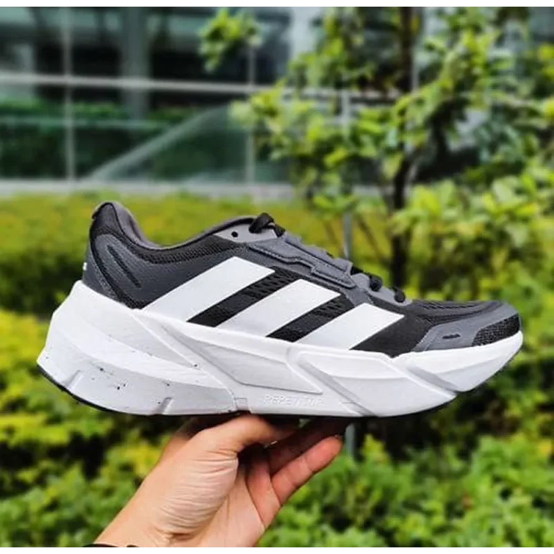 Stylish Adidas Adistar Turbo Black White Shoes For Men (SP87)