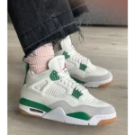 Stylish Air Jordan Retro 4 Pine Green Shoes For Men (TS821)