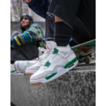 Stylish Air Jordan Retro 4 Pine Green Shoes For Men (TS821)