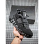Stylish Air Jordan Retro 4 Black Cat Shoes For Men (TS822)