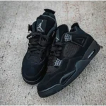 Stylish Air Jordan Retro 4 Black Cat Shoes For Men (TS822)