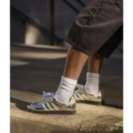 Trendy Adidas Samba X Wales Bonners Silver Shoes For Men (TS891)