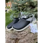 Trendy Crocs Lite Ride Black White Clogs For Men (TS898)