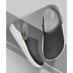 Trendy Crocs Lite Ride Black White Clogs For Men (TS898)