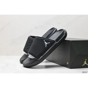 Trendy Air Jordan Super Play Black Slide For Men (TS923)