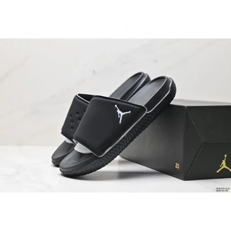 Trendy Air Jordan Super Play Black Slide For Men (TS923)