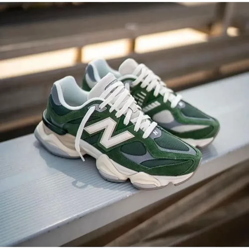 Trendy New Balance 9060 Green Shoes For Men (TS929)