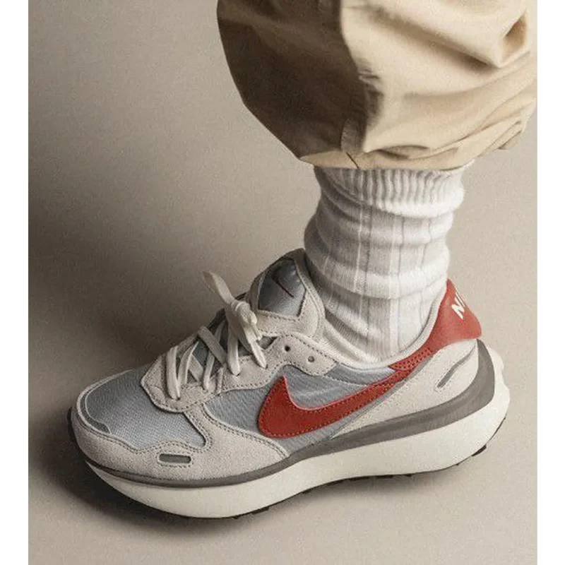 Trendy Nike Phoenix Waffle Light Bone Rugged Orange Shoes For Men (SP117)