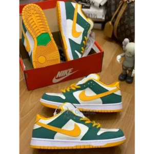 Trendy Nike X SB Dunk Low Green Orange Shoes For Men (SP133)