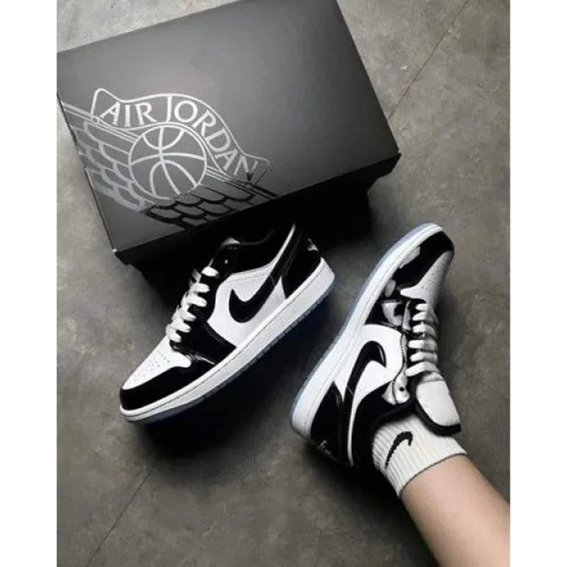 Trendy Air Jordan 1 Low SE Concord White Black Shoes For Men (SP142)