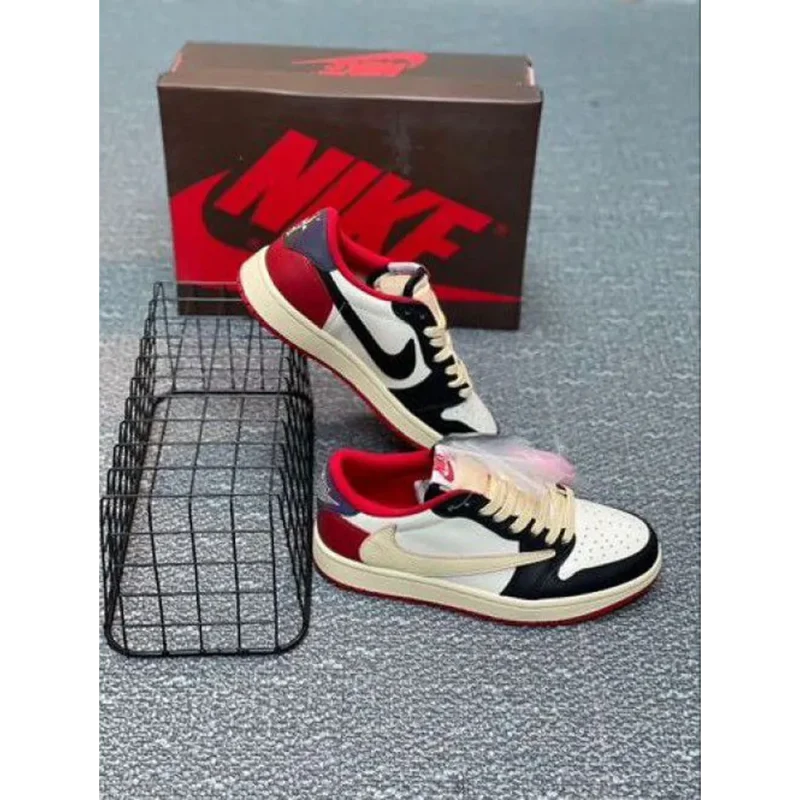 Trendy Nike Air Jordan 1 X Travis Scott Fragment Red Black Shoes For Men (SP158)