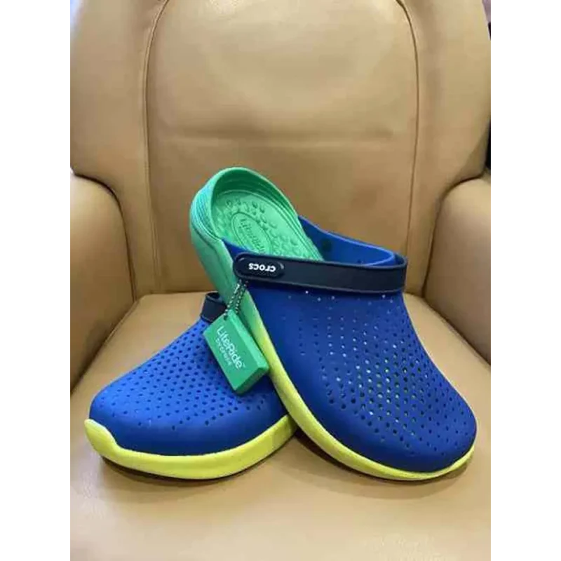 Trendy Crocs Lite Ride Clogs Blue Multis For Men (SF83)