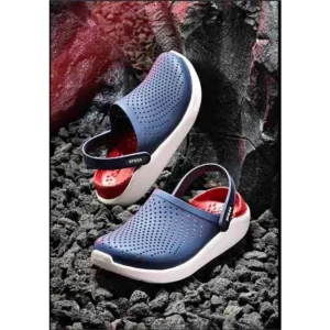 Trendy Crocs Lite Ride Navy Red Clogs For Men (SF86)