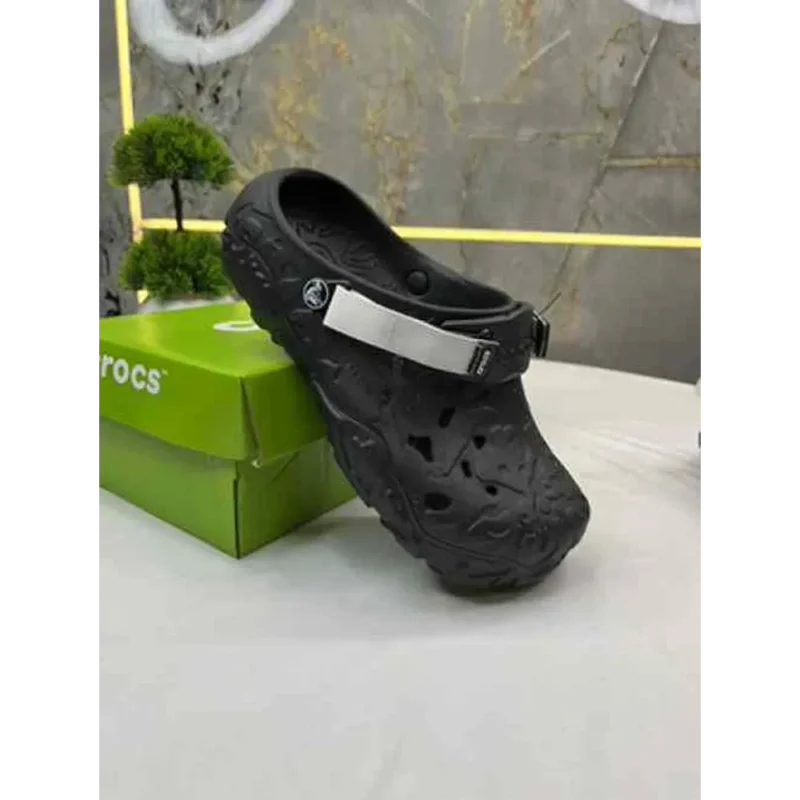 Trendy Crocs Terrain Full Black Clogs For Men (SF89)