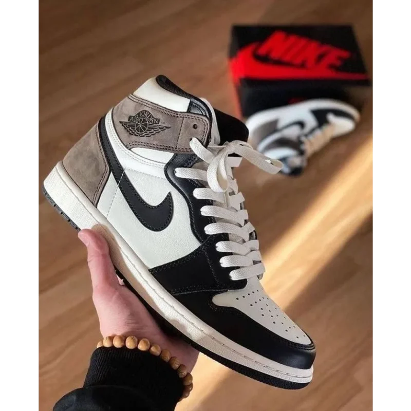 Trendy Nike Air Jordan Retro 1 High Mocha Shoes For Men (S1H30)