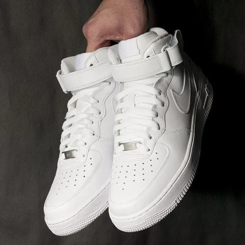 Trendy Nike Airforce 1 White High Tops Shoes For Men (S1H44)
