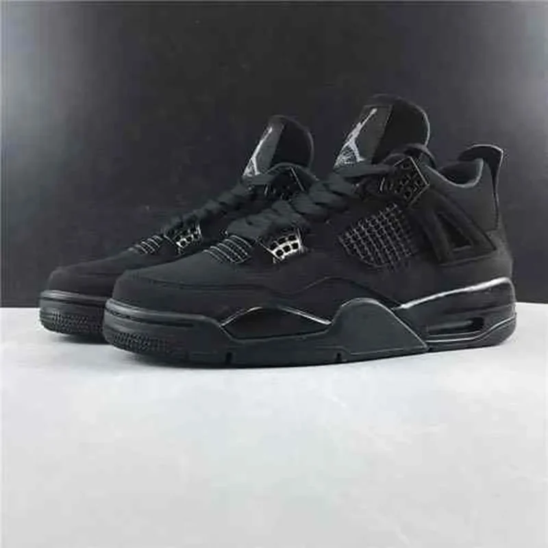 Trendy Air Jordan Retro 4 Black Cat Shoes For Men (SF114)